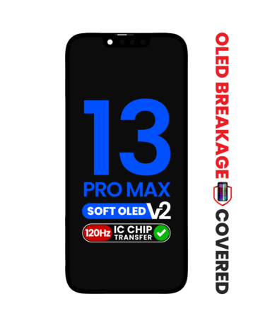 Shop the aftermarket QV8 soft 120Hz OLED assembly for iPhone 13 Pro Max, IC transfer eligible with exclusive OLED breakage warranty.

