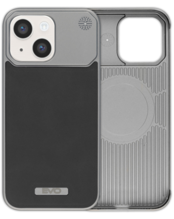 Metallic Leather Case (BLACK) for iPhone 13 / 14 (Only Ground Shipping)