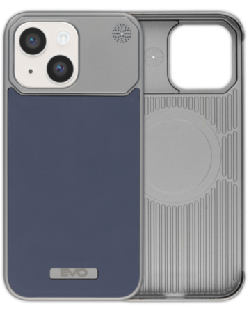 Metallic Leather Case (NAVY BLUE) for iPhone 13 / 14 (Only Ground Shipping)