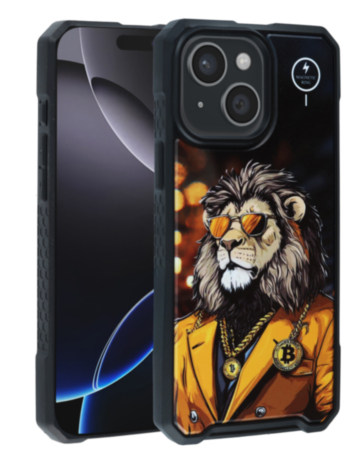 Cyber Magnetic DIY Series Cases - LION for iPhone 13 / 14 (Only Ground Shipping)