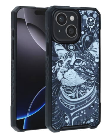 Cyber Magnetic DIY Series Cases - CAT for iPhone 13 / 14 (Only Ground Shipping)