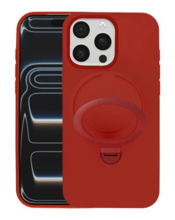 Pastel Shield Carbon Fiber Magnetic Kickstand Case (BURGUNDY) for iPhone 13 / 14 /16e/ 17e (Only Ground Shipping)