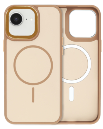 Dual Layer MagSafe Armor Case (BROWN) for iPhone 13 / 14 / 16e / 17e (Only Ground Shipping)