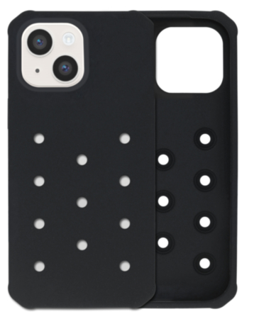 Charm Built Silicone Case (BLACK) for iPhone 13 / 14 / 16E / 17E (Only Ground Shipping)