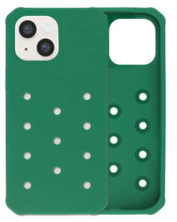 Charm Built Silicone Case (DARK GREEN) for iPhone 13 / 14 / 16E / 17E (Only Ground Shipping)
