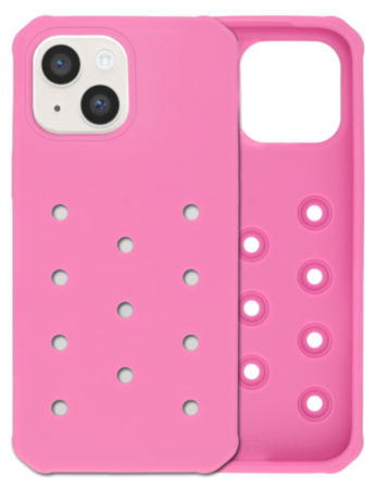 Charm Built Silicone Case (HOT PINK) for iPhone 13 / 14 / 16E / 17E (Only Ground Shipping)