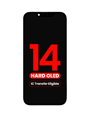 Buy the iPhone 14 aftermarket QV8 hard OLED assembly eligible for IC transfer.