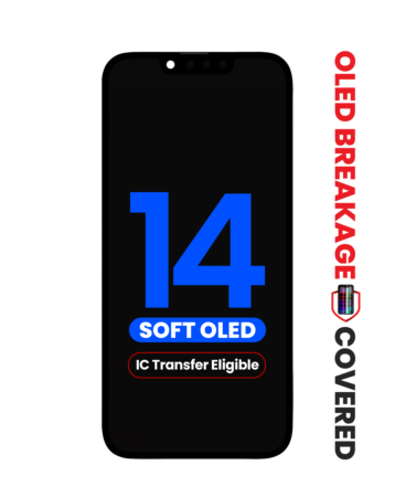 OLED Assembly for iPhone 14 (Aftermarket Soft / QV8) (IC Transfer Eligible) (Exclusive OLED Breakage Warranty)