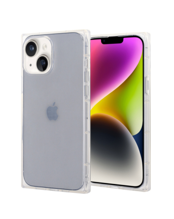 Square Clear Case - CLEAR for iPhone 14 / 13 (Only Ground Shipping)
