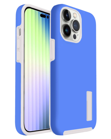 Dual Layer Protection Case - LIGHT BLUE for iPhone 14 Pro (Only Ground Shipping)