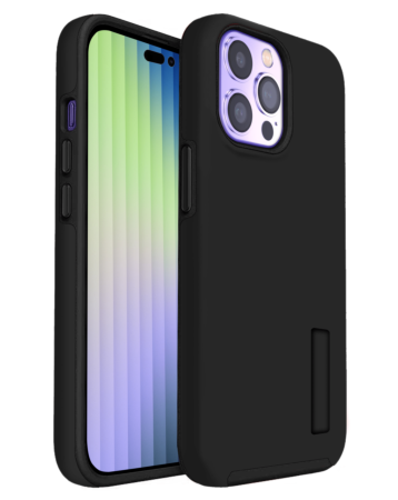 Dual Layer Protection Case - BLACK for iPhone 14 Pro Max (Only Ground Shipping)