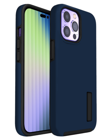 Dual Layer Protection Case - NAVY BLUE for iPhone 14 Pro Max (Only Ground Shipping)