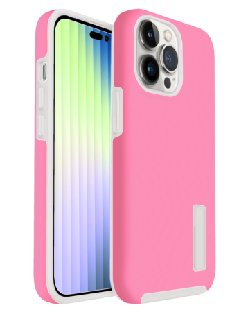 Dual Layer Protection Case - PINK for iPhone 14 Pro Max (Only Ground Shipping)