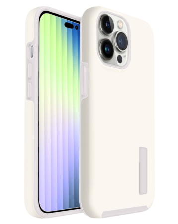 Dual Layer Protection Case - WHITE for iPhone 14 Pro Max (Only Ground Shipping)