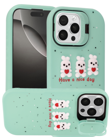 Cute 3D Doll Shockproof Rubber Case - Style 4 for iPhone 14 Pro Max (Only Ground Shipping)