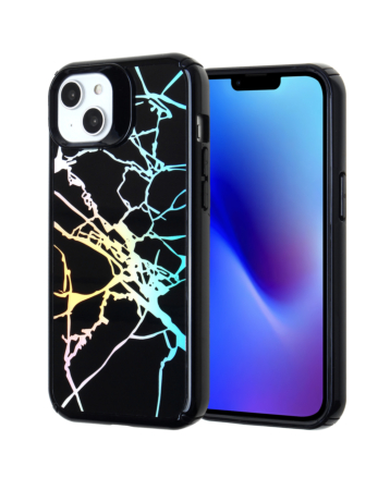 iPhone 14 Plus / 15 Plus New Fashion Heavy Duty Case - BLACK (Only Ground Shipping)