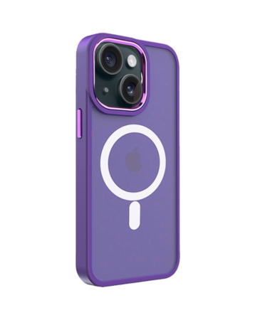 New Magnetic Wireless Charging Case - PURPLE for iPhone 15 (Only Ground Shipping)