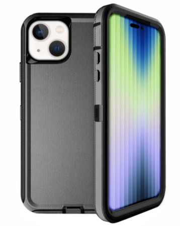 Heavy Duty Case for iPhone 15 (BLACK) (Only Ground Shipping)