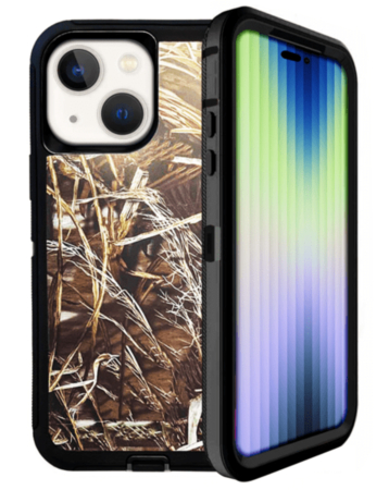 Heavy Duty Case for iPhone 15 (CAMO BLACK) (Only Ground Shipping)