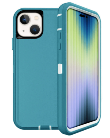 Heavy Duty Case for iPhone 15 (TEAL) (Only Ground Shipping)