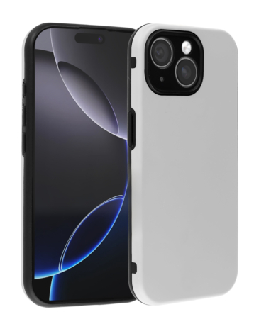 Full Cover New Design Silicone Case - WHITE for iPhone 15 (Only Ground Shipping)