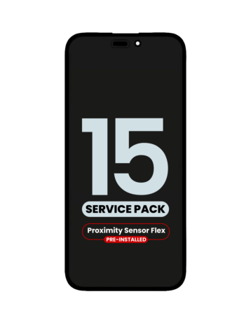 Grab the wholesale deals on the OLED Assembly with Proximity Sensor Flex Pre-Installed for iPhone 15 in the service pack version.