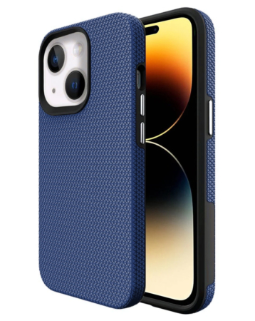 iPhone 14 Plus / 15 Plus Shock Absorption Protective Dual Layer Case - BLUE (Only Ground Shipping)