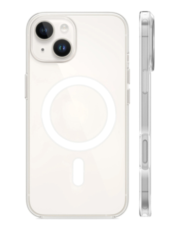 Wireless Charging Clear Case with IC Chip for iPhone 14 Plus / 15 Plus (Only Ground Shipping)