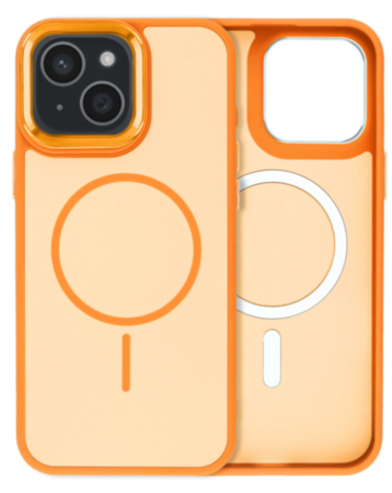 Dual Layer MagSafe Armor Case (ORANGE) for iPhone 14 Plus / 15 Plus (Only Ground Shipping)