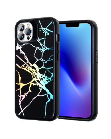 New Fashion Heavy Duty Case - BLACK MARBLE for iPhone 15 Pro (Only Ground Shipping)