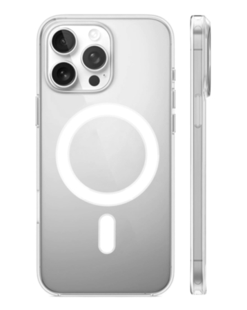 Wireless Charging Clear Case with IC Chip for iPhone 15 Pro (Only Ground Shipping)