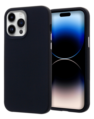 Shock Absorption Protective Dual Layer Case - BLACK for iPhone 15 Pro Max (Only Ground Shipping)