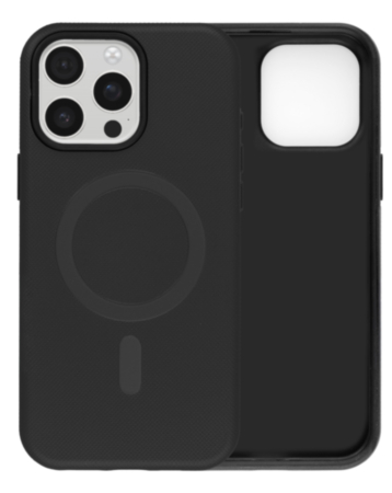 Soft Touch Matte Finish MagSafe Case (BLACK) for iPhone 15 Pro Max (Only Ground Shipping)
