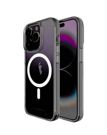Wireless Charging Case - BLACK (Full Bottom Close) for iPhone 15 Pro Max (Only Ground Shipping)