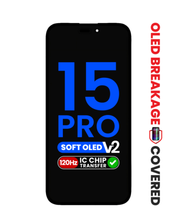 Order the OLED Assembly for iPhone 15 Pro, Aftermarket QV8 Soft Version 2, 120HZ, IC transfer eligible.