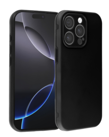Full Cover New Design Silicone Case - BLACK for iPhone 15 Pro Max (Only Ground Shipping)