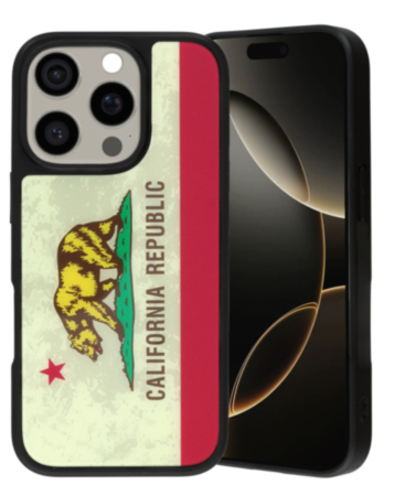 Printing Design Case with Magsafe - CA REPUBLIC for iPhone 15 Pro Max (Only Ground Shipping)