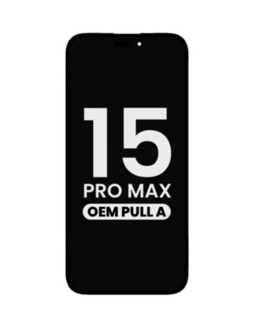 OLED Assembly with Light Sensor Flex Cable for iPhone 15 Pro Max (OEM Pull A Grade)