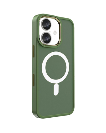 New Magnetic Wireless Charging Case - DARK GREEN for iPhone 16 (Only Ground Shipping)