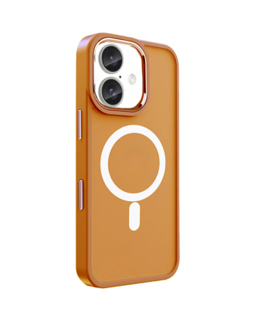 New Magnetic Wireless Charging Case - ORANGE for iPhone 16 (Only Ground Shipping)
