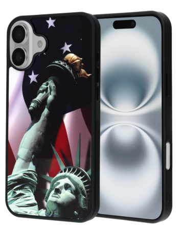 Printing Aluminum Plate Case - Statue of Liberty for iPhone 16 (Only Ground Shipping)