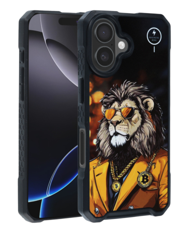 Cyber Magnetic DIY Series Cases - LION for iPhone 16 (Only Ground Shipping)
