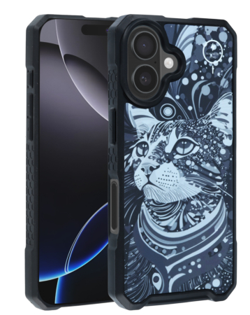 Cyber Magnetic DIY Series Cases - CAT for iPhone 16 (Only Ground Shipping)
