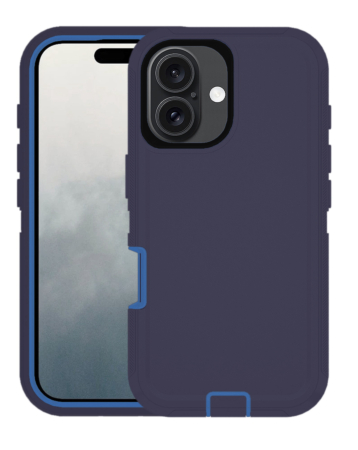 Heavy Duty Case for iPhone 16 (BLUE) (Only Ground Shipping)