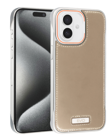 EVO Leather Slim Case - CREAM for iPhone 16 (Only Ground Shipping)