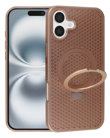 Heat Dissipation Case with Kickstand - PINK for iPhone 16 (Only Ground Shipping)