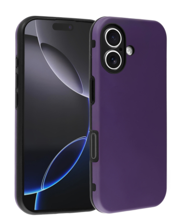 Full Cover New Design Silicone Case - PURPLE for iPhone 16 (Only Ground Shipping)