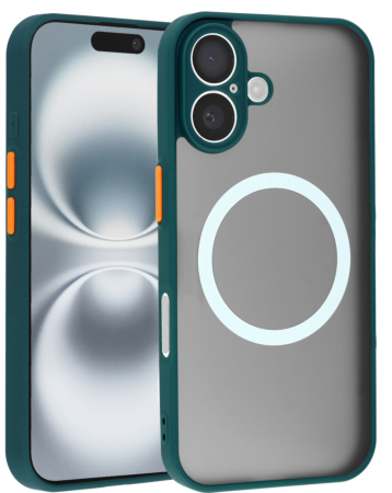 Wireless Charging Protector Matte Case - DARK GREEN for iPhone 16 (Only Ground Shipping)