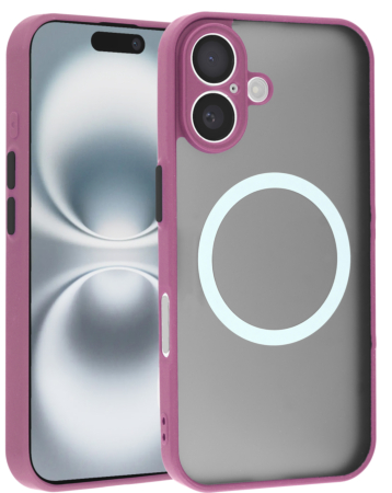 Wireless Charging Protector Matte Case - PINK for iPhone 16 (Only Ground Shipping)