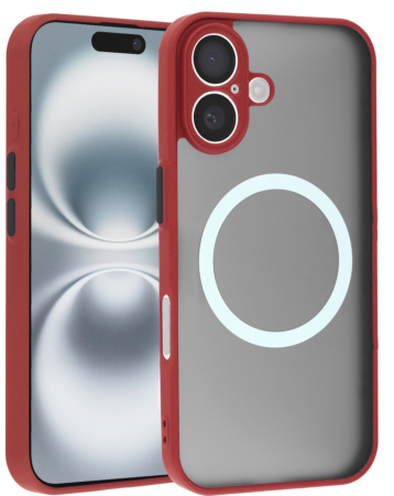 Wireless Charging Protector Matte Case - RED for iPhone 16 (Only Ground Shipping)